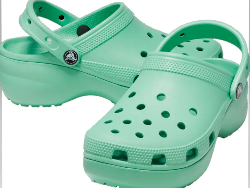 Crocs Women's Classic Platform Clog Jade Stone - UK8-1